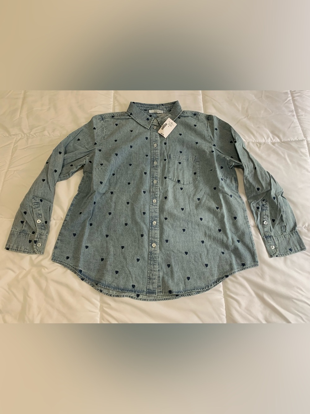 New Ricky’s Long Sleeve button Up Shirt Size L